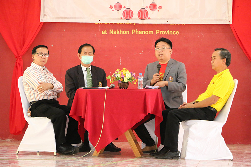 กิจกรรมสานสัมพันธ์ ระหว่าง นศ.ม.นครพนมกับชุมชน เพื่อเรียนรู้ประเพณีห่อข้าวต้มเวียดนามเนื่องในโอกาสต้อนรับปีใหม่เวียดนามและตรุษจีน