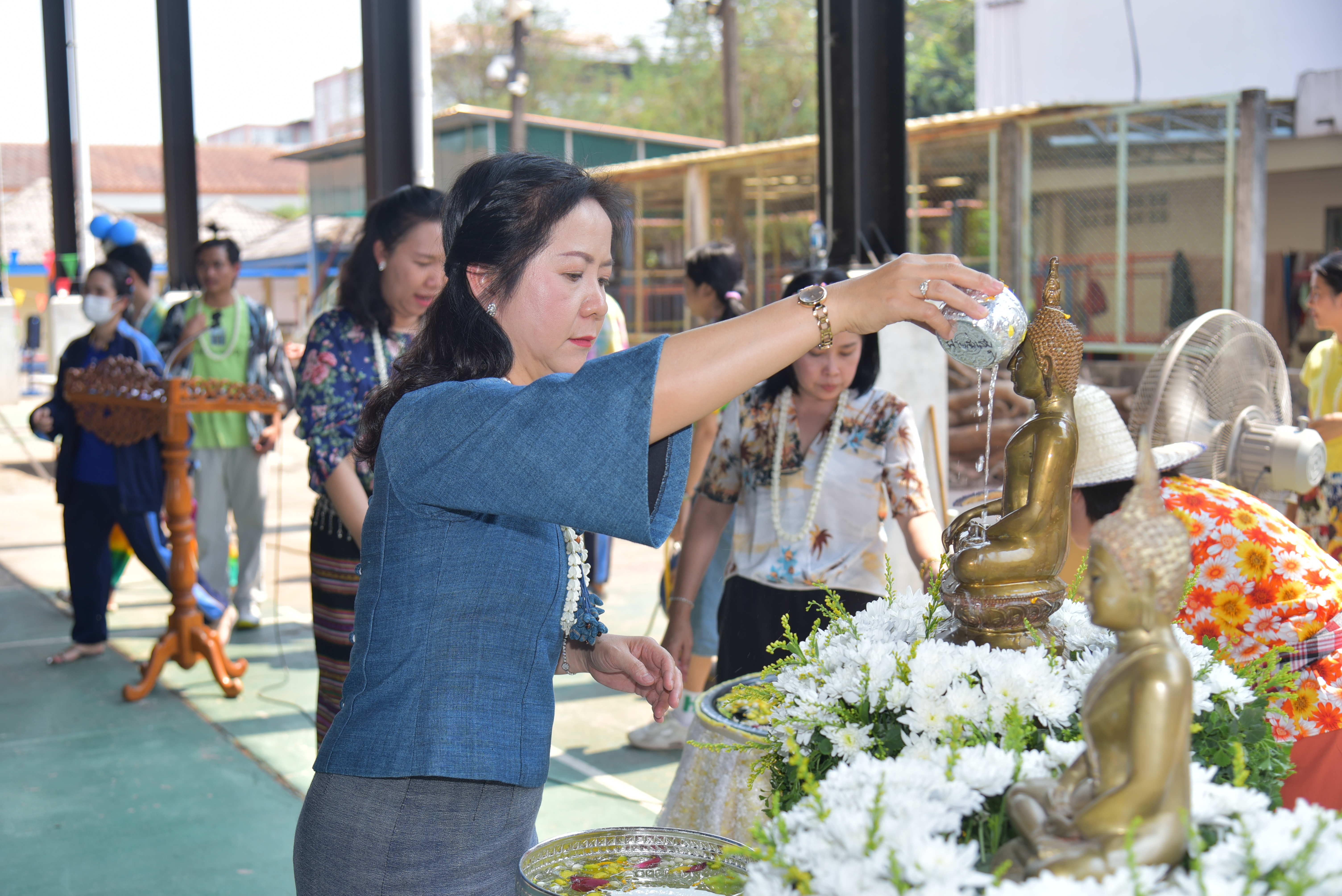 วพบ.นครพนม จัดโครงการทำนุบำรุงศิลปวัฒนธรรม กิจกรรมสงกรานต์ ประจำปี 2566 เพื่อเป็นสิริมงคล เนื่องในโอกาสปีใหม่ไทย
