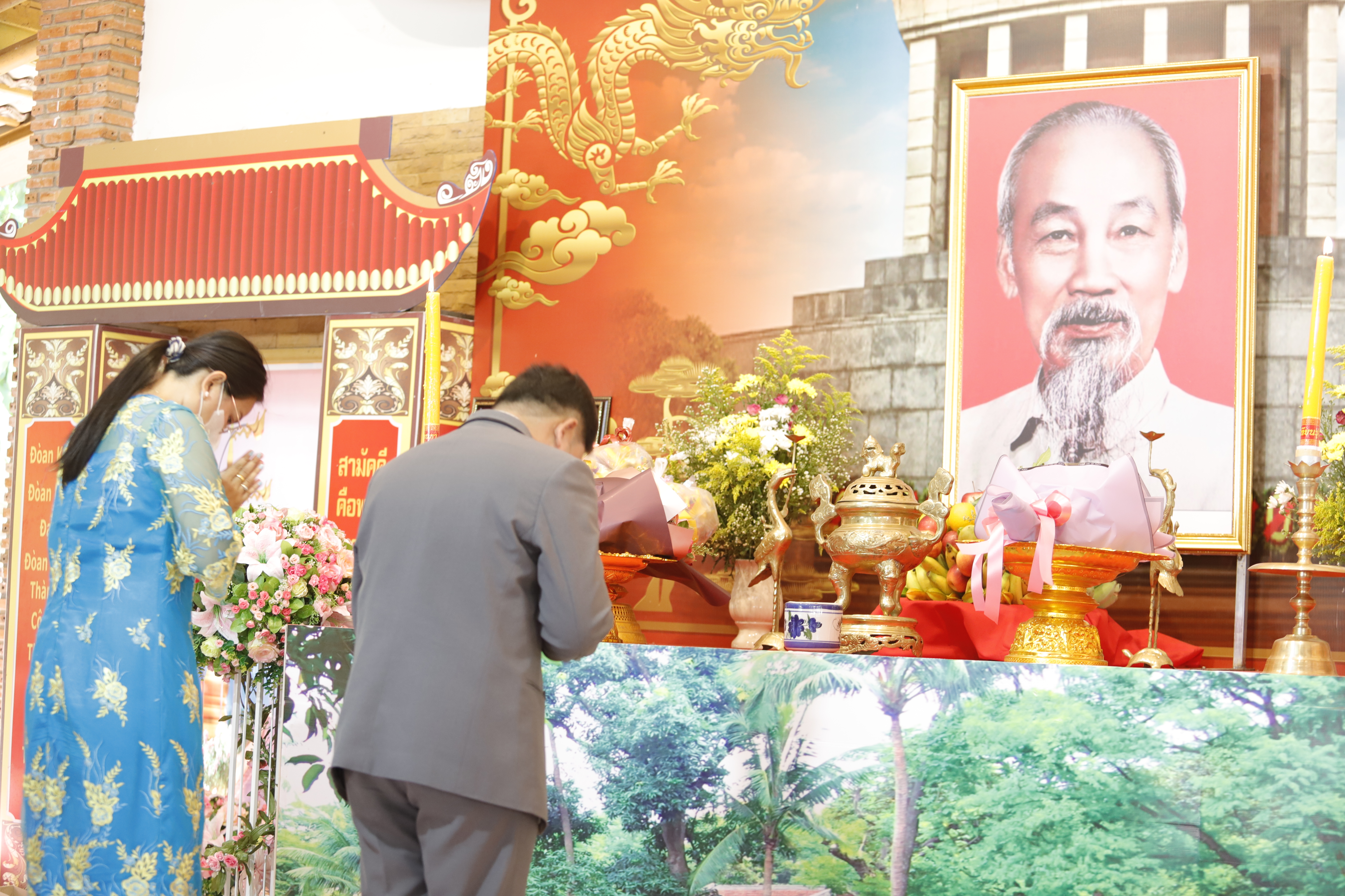 ม.นครพนมร่วมเป็นเกียรติในงานรำลึก 133 ปี วันคล้ายวันเกิดท่านประธานโฮจิมินห์และความสัมพันธ์มิตรภาพไทย - เวียดนาม ประจำปี 2566ม.