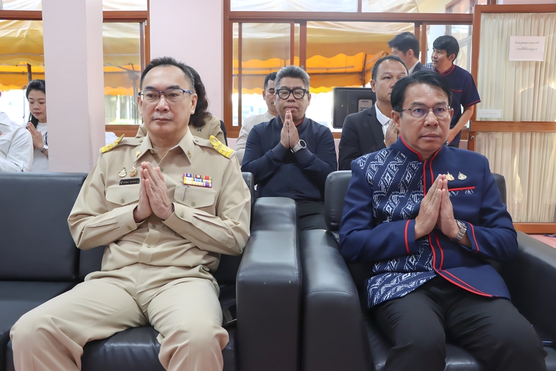 ทำบุญอาคารสำนักงานชั่วคราวคณะแพทยศาสตร์ เสริมสิริมงคลก้าวแรกสู่การจัดตั้งคณะแพทยศาสตร์