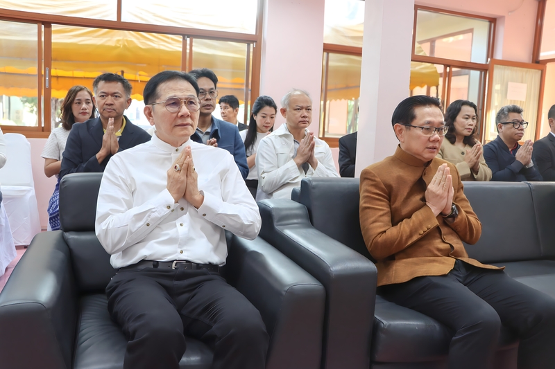 ทำบุญอาคารสำนักงานชั่วคราวคณะแพทยศาสตร์ เสริมสิริมงคลก้าวแรกสู่การจัดตั้งคณะแพทยศาสตร์