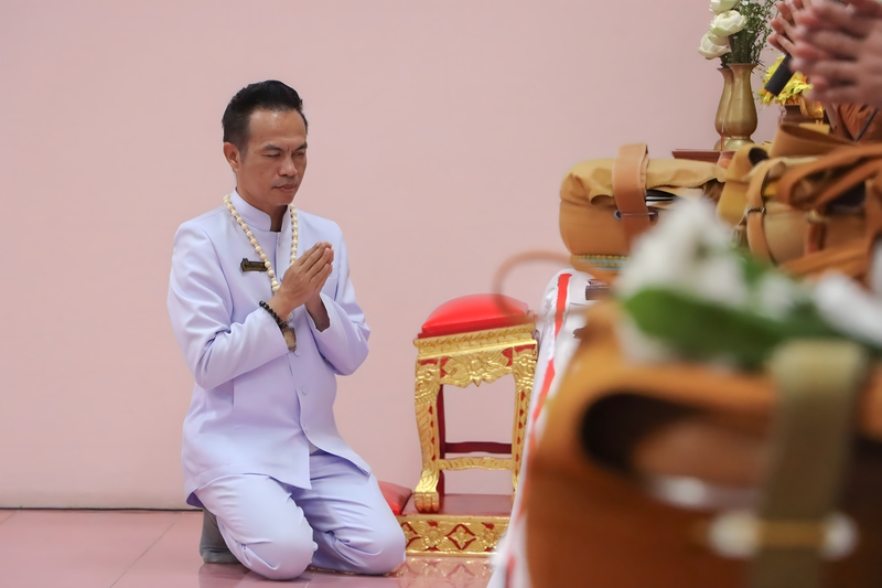 ทำบุญอาคารสำนักงานชั่วคราวคณะแพทยศาสตร์ เสริมสิริมงคลก้าวแรกสู่การจัดตั้งคณะแพทยศาสตร์