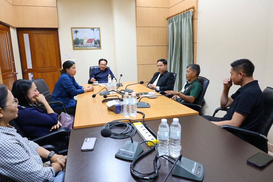 คณะเกษตรและเทคโนโลยี ม.นครพนม เข้าหารือเรื่องน้ำประปาและการปรับปรุงหอพัก