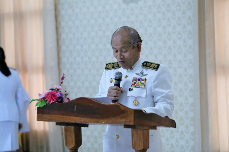 มนพ. วางพานพุ่มถวายราชสักการะพระบรมฉายาลักษณ์ รัชกาลที่ 4 “พระบิดาแห่งวิทยาศาสตร์ไทย”