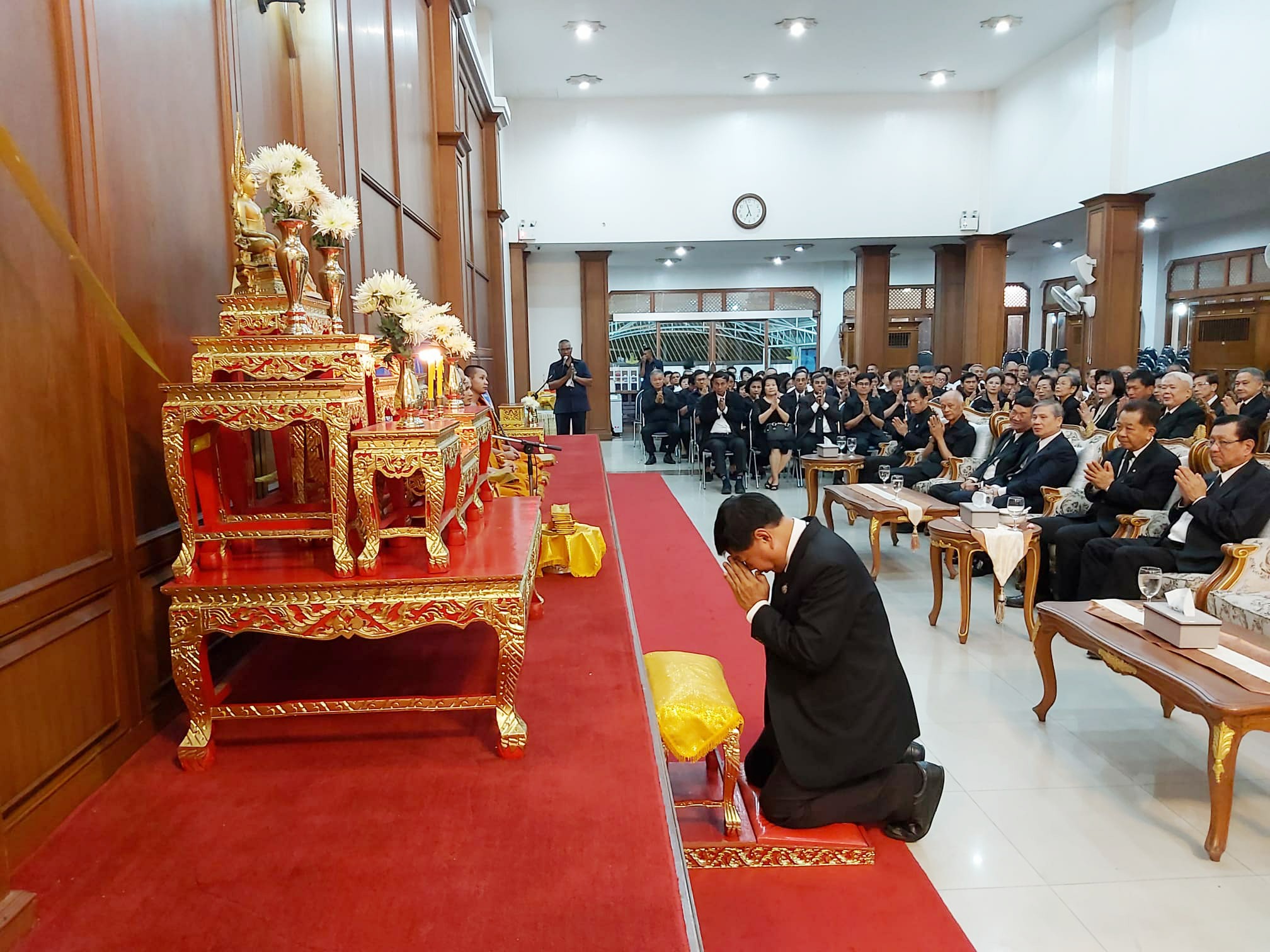 ม.นครพนม ร่วมพิธีสวดพระอภิธรรมศพนายเฉลิมเกียรติ แสนวิเศษ ม.ป.ช., จ.จ. อดีตกรรมการสภามหาวิทยาลัยนครพนมผู้ทรงคุณวุฒิ