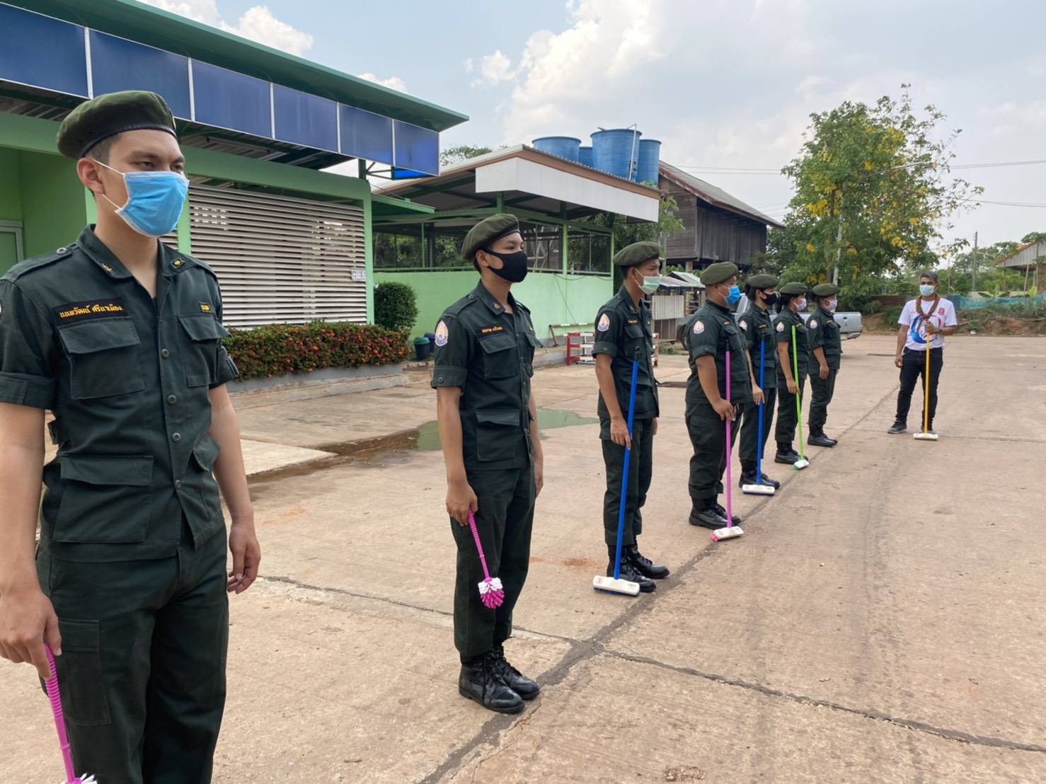 นักศึกษาวิชาทหาร ม.นครพนม ร่วมกิจกรรม