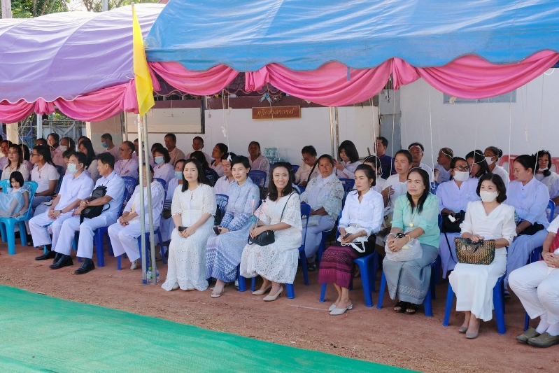 ม.นครพนม ร่วมพิธีวางศิลาฤกษ์อุโบสถวัดศรีบุญเรือง บ้านเนินสะอาด ตำบลนาราชควาย อำเภอเมืองนครพนม จังหวัดนครพนม