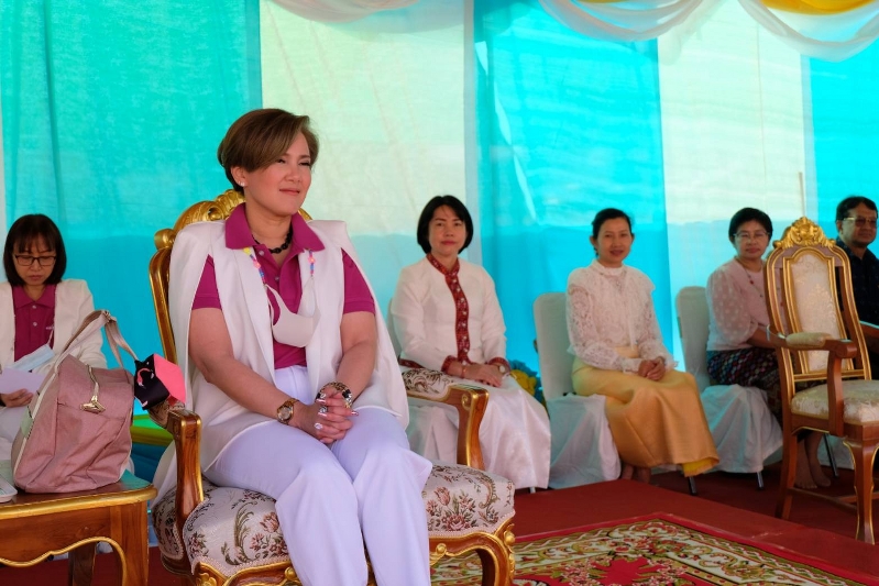 ม.นครพนม ร่วมพิธีวางศิลาฤกษ์อุโบสถวัดศรีบุญเรือง บ้านเนินสะอาด ตำบลนาราชควาย อำเภอเมืองนครพนม จังหวัดนครพนม