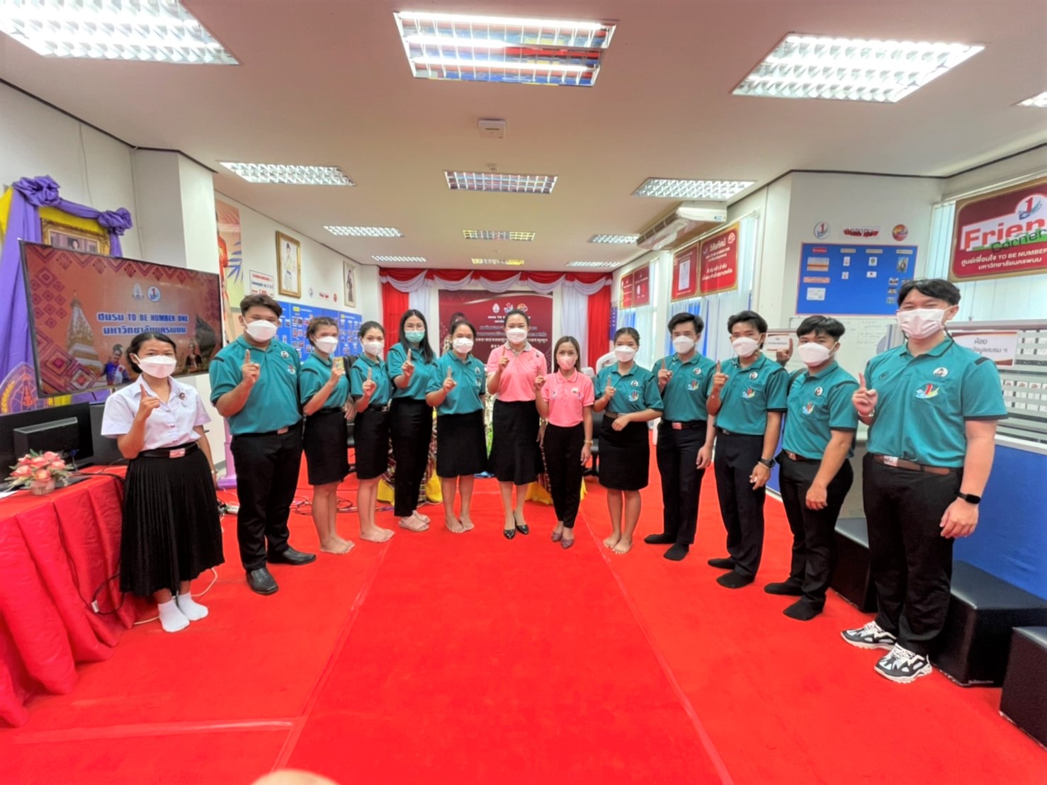 ชมรม TO BE NUMBER ONE ม.นครพนม ต้อนรับการลงพื้นที่ตรวจเยี่ยมประเมินผลการดำเนินงาน คณะอนุกรรมการตัดสินการประกวดจังหวัด อำเภอและชมรม TO BE NUMBER ONE