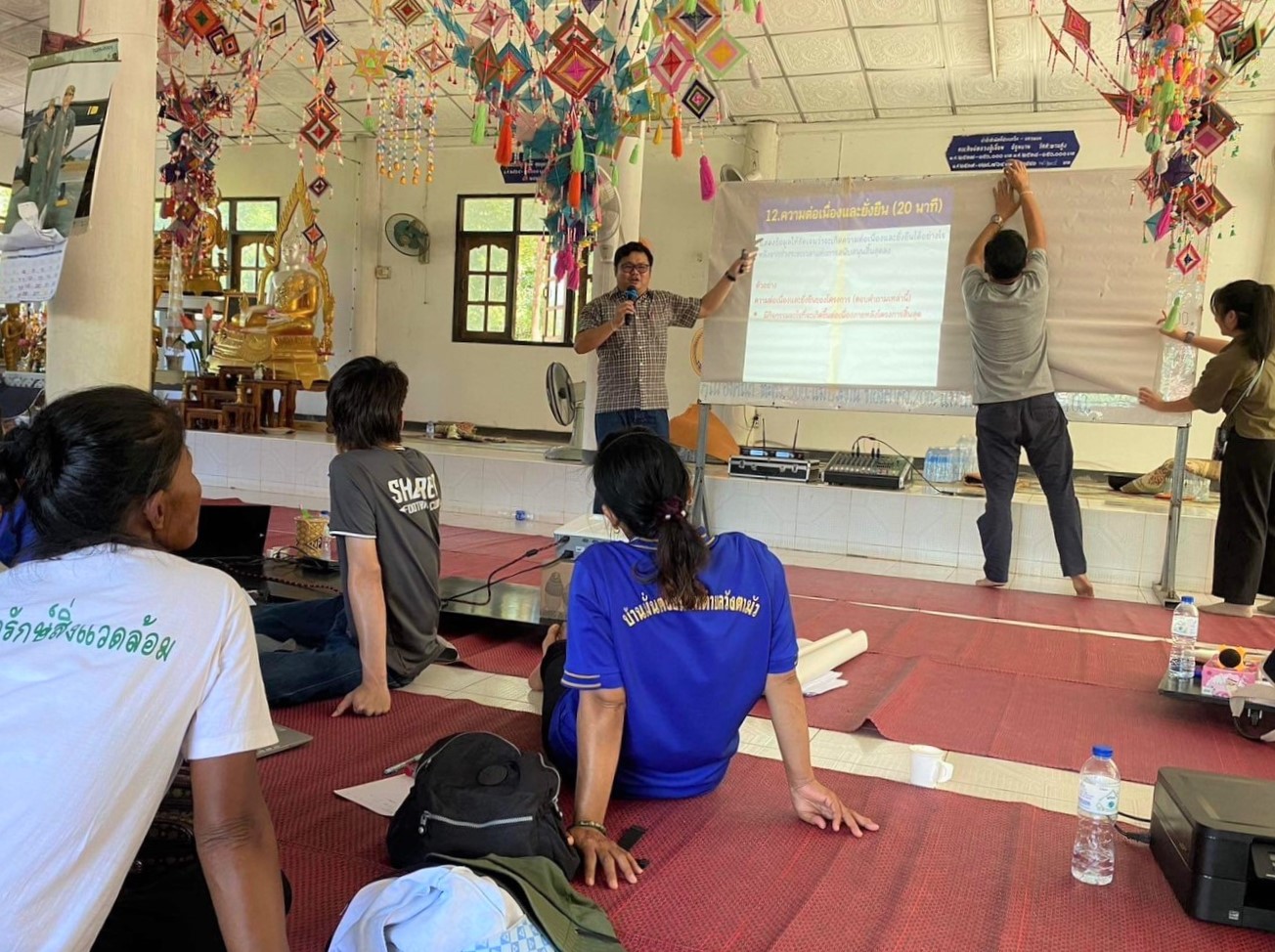สาขาวิชาพัฒนาสังคมและสิ่งแวดล้อม ลงพื้นที่บริการวิชาการร่วมกับ พอช. หวังพัฒนาและยกระดับคุณภาพชีวิตชุมชนในพื้นที่ ต.วังตามัว อ.เมือง จ.นครพนม