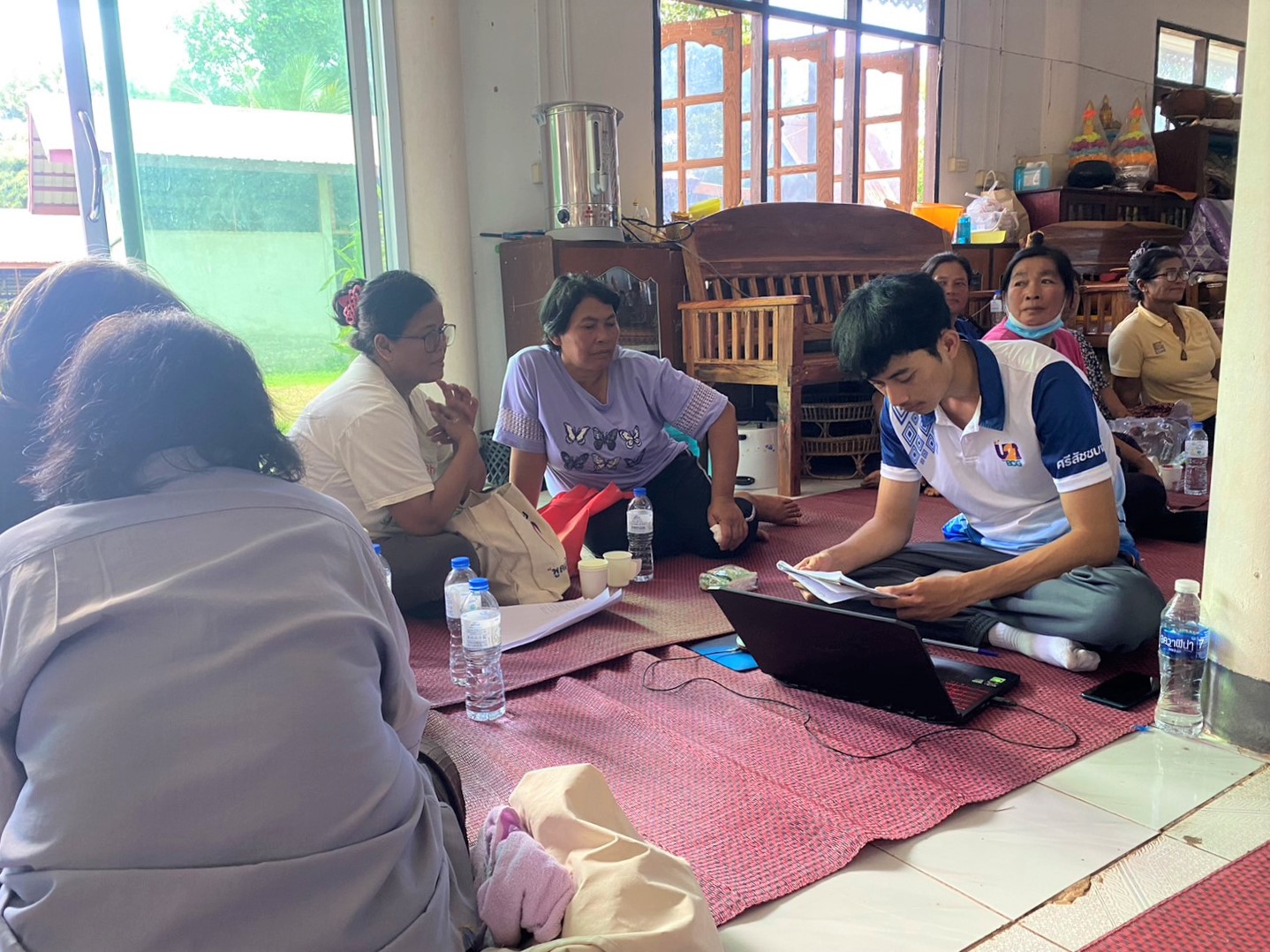 สาขาวิชาพัฒนาสังคมและสิ่งแวดล้อม ลงพื้นที่บริการวิชาการร่วมกับ พอช. หวังพัฒนาและยกระดับคุณภาพชีวิตชุมชนในพื้นที่ ต.วังตามัว อ.เมือง จ.นครพนม