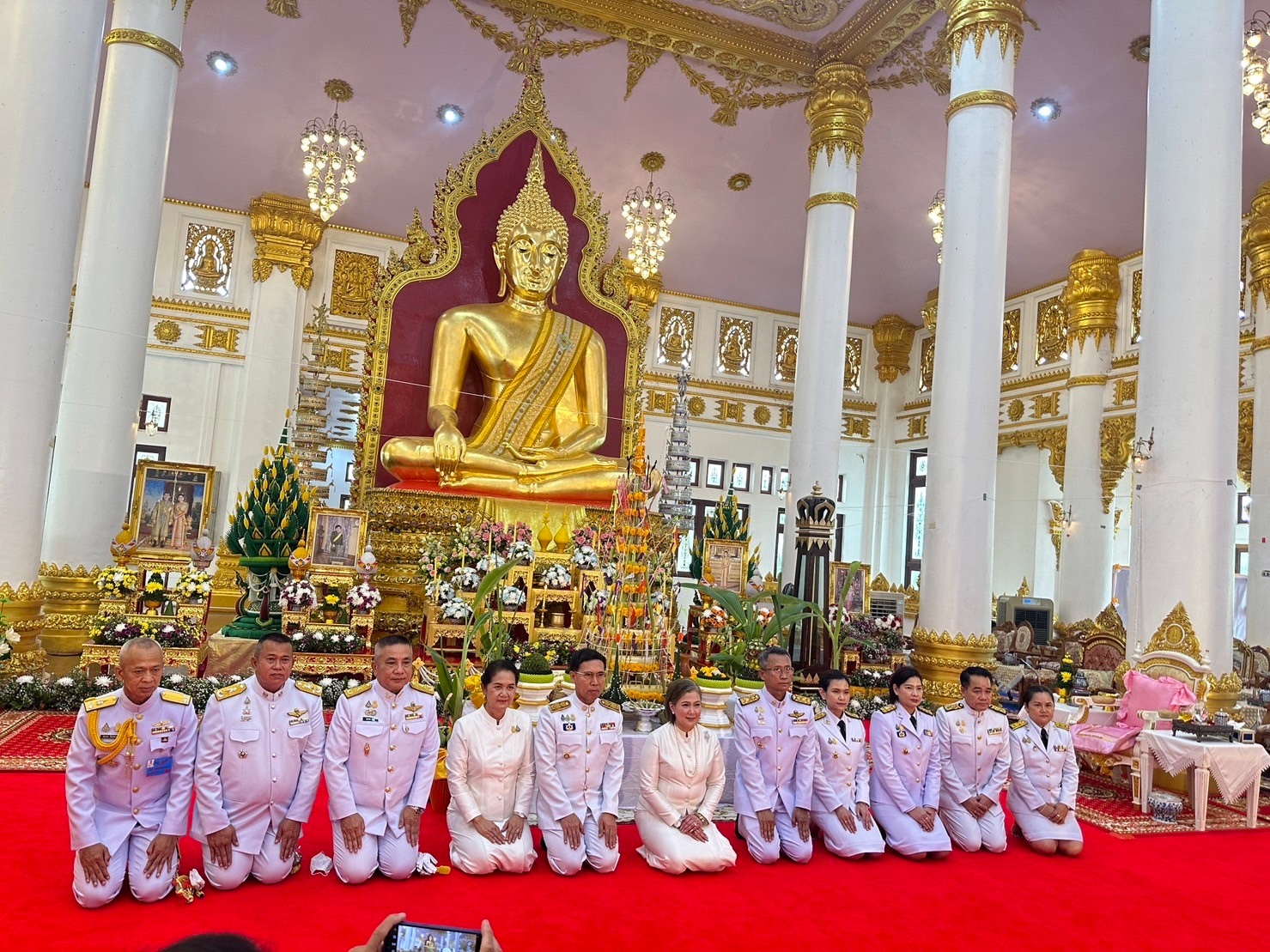 วิทยาลัยธาตุพนม ม.นครพนม ร่วมพิธีเจริญพระพุทธมนต์ ถวายพระพรชัยมงคลแด่สมเด็จพระเจ้าลูกเธอ เจ้าฟ้าพัชรกิติยาภา นเรนทิราเทพยวดี กรมหลวงราชสาริณีสิริพัชร มหาวัชรราชธิดา ณ วัดพระธาตุพนม วรมหาวิหาร อำเภอธาตุพนม จังหวัดนครพนม