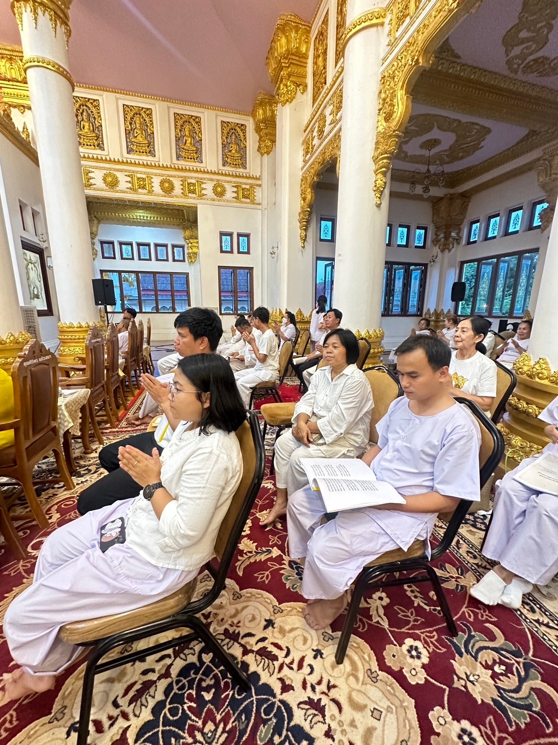 วิทยาลัยธาตุพนม ม.นครพนม ร่วมพิธีเจริญพระพุทธมนต์ ถวายพระพรชัยมงคลแด่สมเด็จพระเจ้าลูกเธอ เจ้าฟ้าพัชรกิติยาภา นเรนทิราเทพยวดี กรมหลวงราชสาริณีสิริพัชร มหาวัชรราชธิดา ณ วัดพระธาตุพนม วรมหาวิหาร อำเภอธาตุพนม จังหวัดนครพนม