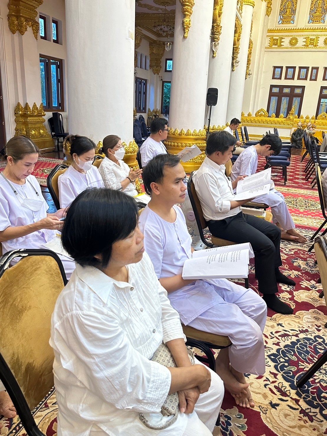 วิทยาลัยธาตุพนม ม.นครพนม ร่วมพิธีเจริญพระพุทธมนต์ ถวายพระพรชัยมงคลแด่สมเด็จพระเจ้าลูกเธอ เจ้าฟ้าพัชรกิติยาภา นเรนทิราเทพยวดี กรมหลวงราชสาริณีสิริพัชร มหาวัชรราชธิดา ณ วัดพระธาตุพนม วรมหาวิหาร อำเภอธาตุพนม จังหวัดนครพนม