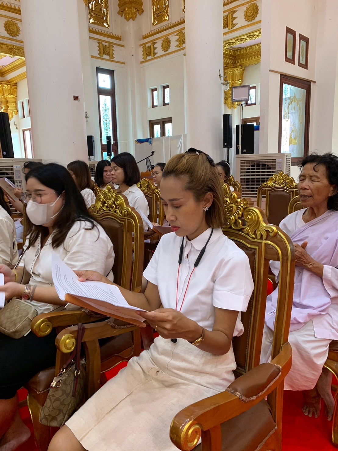 วิทยาลัยธาตุพนม ม.นครพนม ร่วมพิธีเจริญพระพุทธมนต์ ถวายพระพรชัยมงคลแด่สมเด็จพระเจ้าลูกเธอ เจ้าฟ้าพัชรกิติยาภา นเรนทิราเทพยวดี กรมหลวงราชสาริณีสิริพัชร มหาวัชรราชธิดา ณ วัดพระธาตุพนม วรมหาวิหาร อำเภอธาตุพนม จังหวัดนครพนม