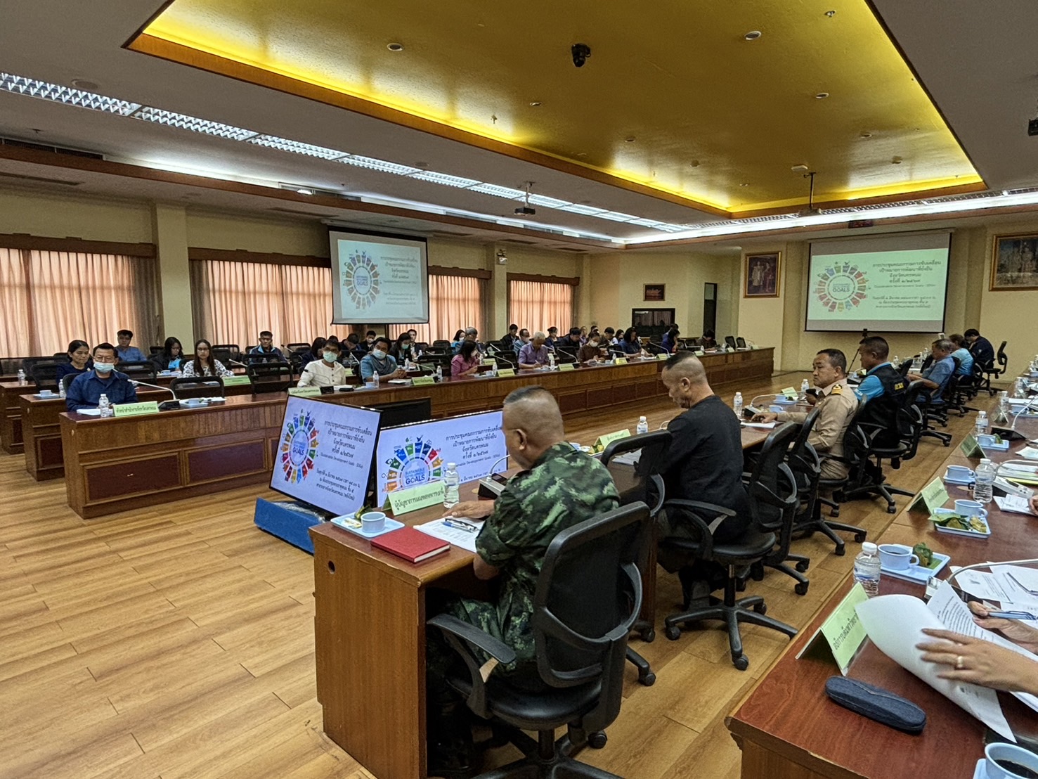 ม.นครพนม ร่วมประชุมขับเคลื่อนเป้าหมายการพัฒนาที่ยั่งยืน (SDGs) จังหวัดนครพนม (Nakhon Phanom University participated in a meeting to drive the Sustainable Development Goals (SDGs) for Nakhon Phanom Province.)