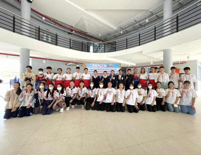 ชมรมอาสายุวกาชาด ม.นครพนม อบรมหลักสูตรพื้นฐานยุวกาชาดและการปฐมพยาบาลเบื้องต้น ประจำปี 2567