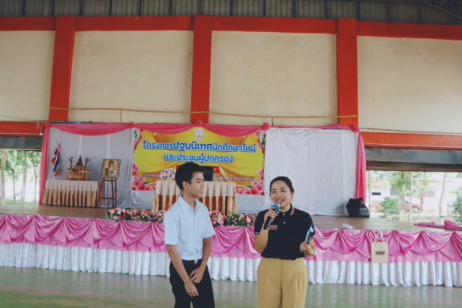 UBI ลงพื้นที่พบปะนักศึกษาใหม่ วทอ.ศรีสงคราม หวังสร้างผู้ประกอบการรุ่นใหม่