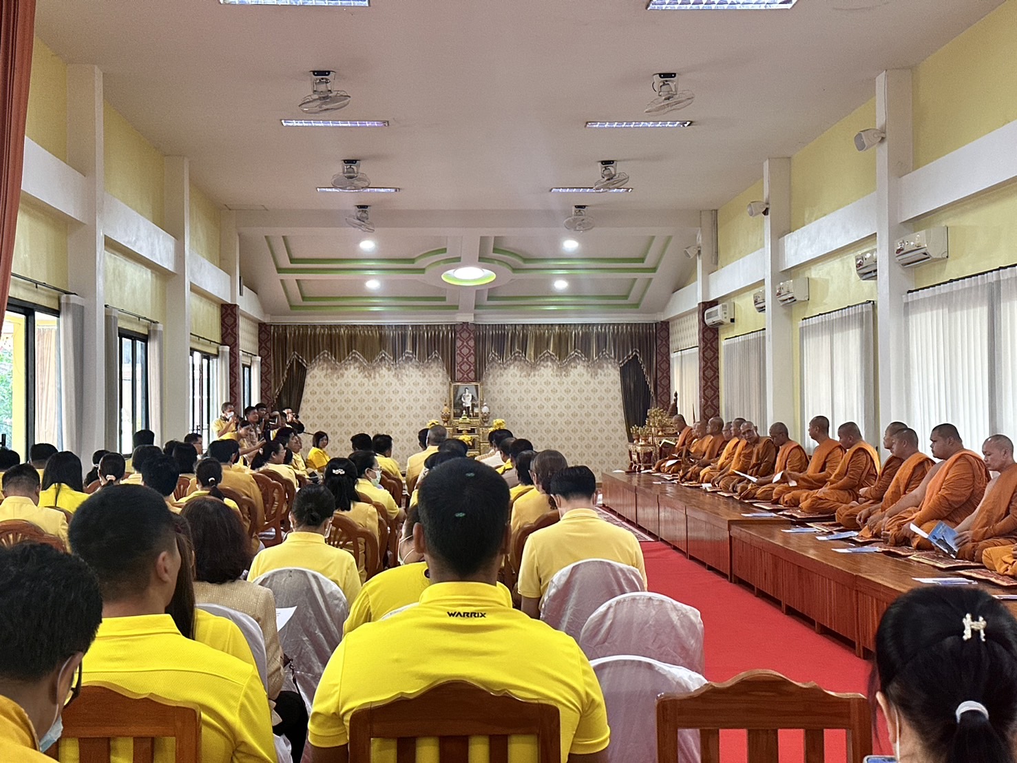 ม.นครพนม ร่วมพิธีเจริญพระพุทธมนต์เฉลิมพระเกียรติถวายพระพรชัยมงคลแด่พระบาทสมเด็จพระเจ้าอยู่หัว เนื่องในโอกาสมหามงคลเฉลิมพระชนมพรรษา 6 รอบ 28 กรกฎาคม 2567