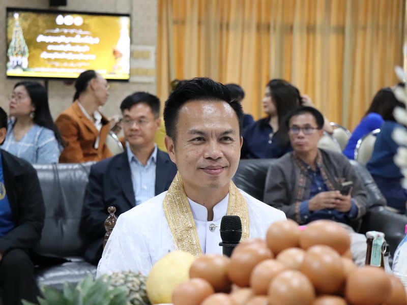 คณะศิลปศาสตร์และวิทยาศาสตร์จัดกิจกรรม ฮีตฮอยฮัก สายใยพี่น้อง บายศรีเอิ้นขวัญเจ้า ต้อนฮับเข้าเฮือนสินสาด