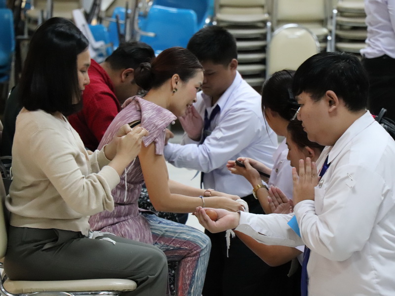 คณะศิลปศาสตร์และวิทยาศาสตร์จัดกิจกรรม ฮีตฮอยฮัก สายใยพี่น้อง บายศรีเอิ้นขวัญเจ้า ต้อนฮับเข้าเฮือนสินสาด