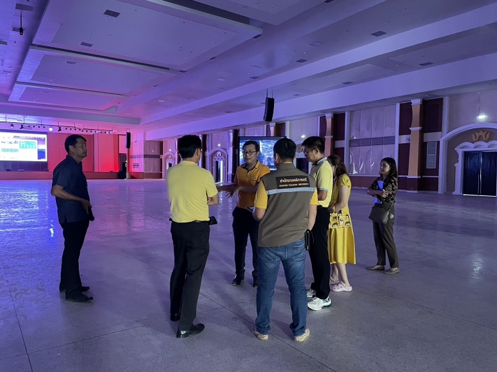 รก.อธิการบดี ม.นครพนม สำรวจพื้นที่ตรวจเช็กระบบความเรียบร้อยหอประชุมอนุภูมิภาคลุ่มน้ำโขง เตรียมเปิดใช้งาน 25-26 มิถุนายน 2567 นี้