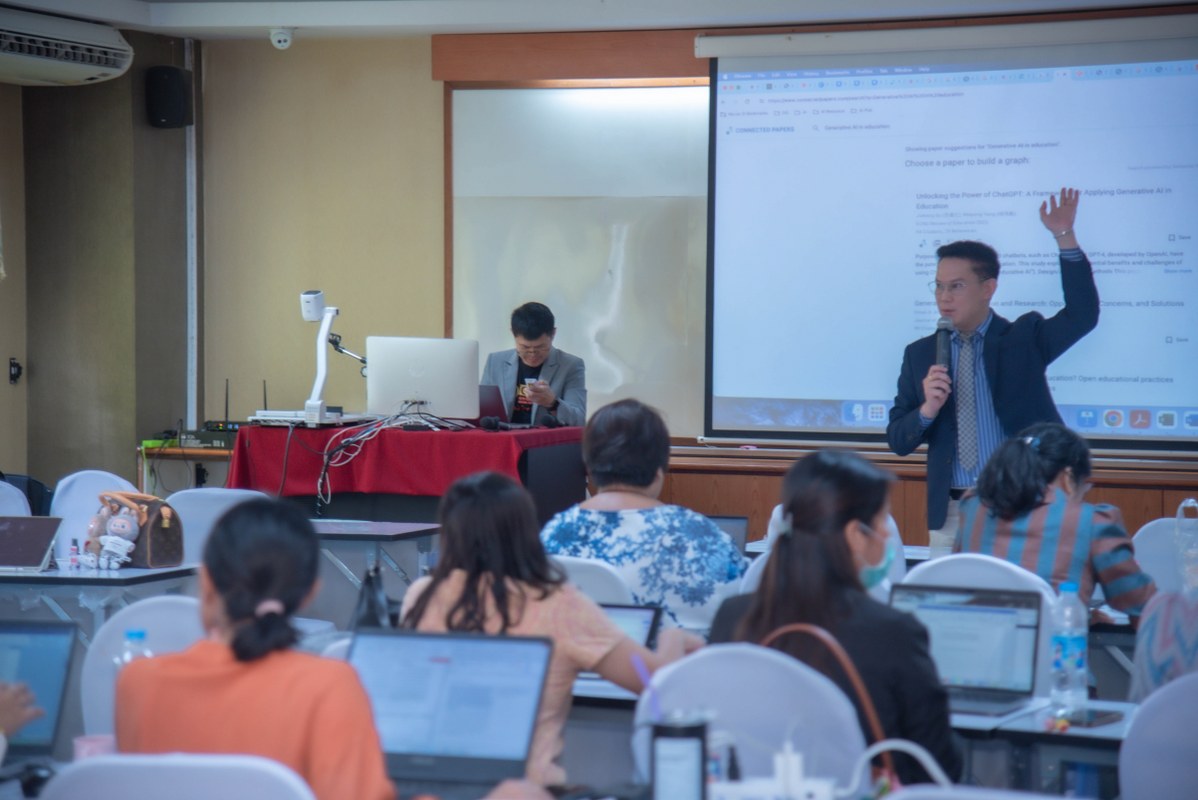 วพบ.นครพนม จัดโครงการเพิ่มตำแหน่งทางวิชาการ กิจกรรมการใช้ปัญญาประดิษฐ์ AI สำหรับช่วยทำงานวิจัยทางวิชาการและพัฒนางาน เพื่อเพิ่มตำแหน่งทางวิชาการ