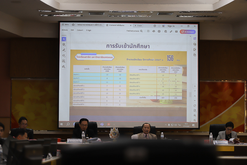 ประชุมสภามหาวิทยาลัยนครพนม ครั้งที่ 7/2567