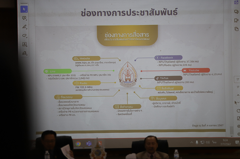 ประชุมสภามหาวิทยาลัยนครพนม ครั้งที่ 7/2567