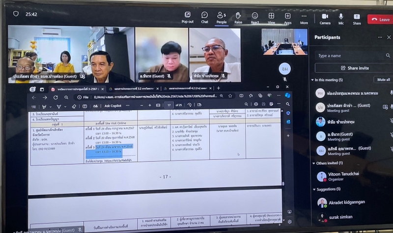 ม.นครพนม ประชุมโครงการส่งเสริมการนำผลประเมินไปใช้พัฒนาคุณภาพสถานศึกษา ครั้งที่ 3/2567