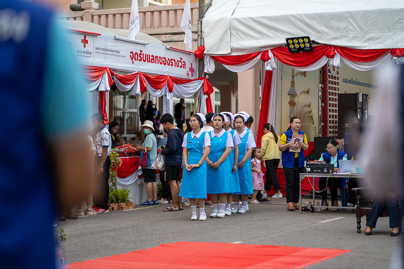 มหาวิทยาลัยนครพนมร่วมงานหมุนวงล้อสลากกาชาดการกุศล ประจำปี 2567