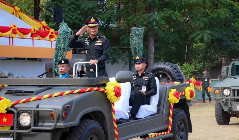 ม.นครพนม ร่วมพิธีกระทำสัตย์ปฏิญาณตนและพิธีสวนสนาม นศท. มทบ.210 ประจำปี 2567