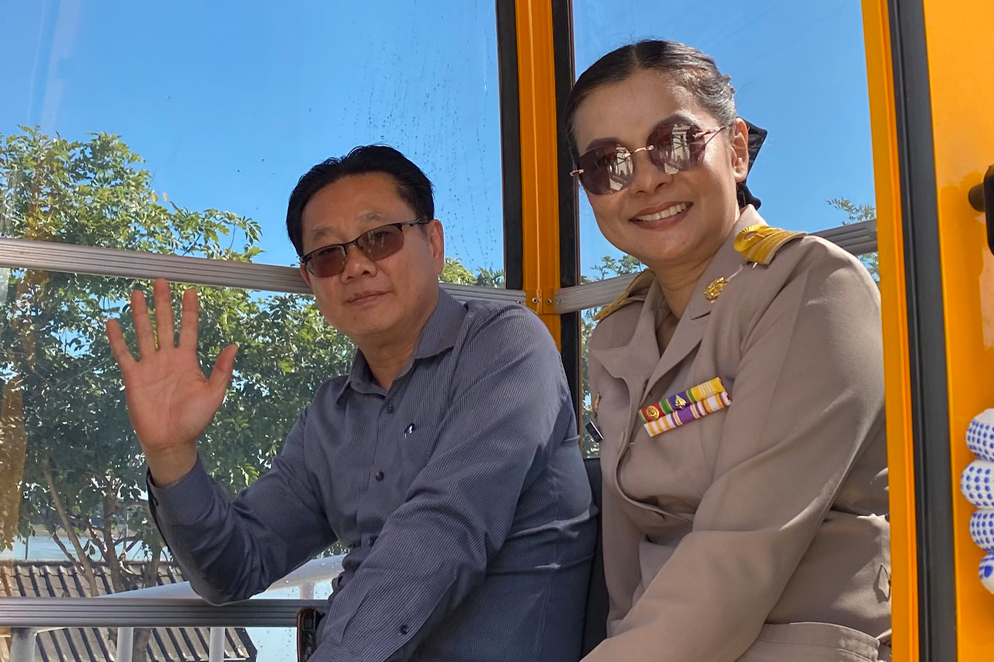 ม.นครพนม เยี่ยมชม “ชิงช้าสวรรค์แม่โขงริเวอร์อาย” แลนด์มาร์กใหม่เมืองนครพนม