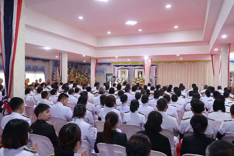 ม.นครพนม ร่วมประกอบพิธีบำเพ็ญกุศล ในวาระครบ 15 วัน (ปัณรสมวาร) แห่งการสิ้นพระชนม์ ถวายเป็นพระกุศลแด่ สมเด็จพระเจ้าลูกเธอ เจ้าฟ้าพัชรกิติยาภา นเรนทิราเทพยวดี กรมหลวงราชสาริณีสิริพัชร มหาวัชรราชธิดา