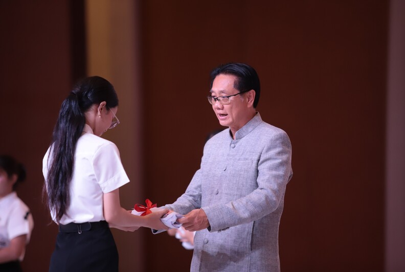 สาขาวิชาเทคนิคการแพทย์ จัดพิธีมอบเสื้อกาวน์และเข็มกลัดนักศึกษาเทคนิคการแพทย์ ประจำปี 2569 สร้างความภาคภูมิใจ ก้าวแรกสู่การเป็นนักวิชาชีพ