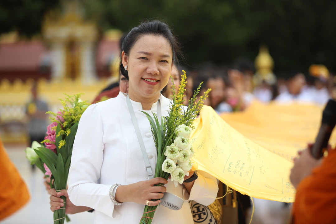 NPU Begins Academic Year with Sacred Phra That Phanom Tradition