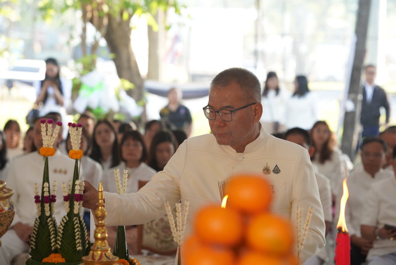 ม.นครพนม ร่วมพิธีบวงสรวงศาลหลักเมือง เสริมสิริมงคลก่อนงานไหลเรือไฟ 2569