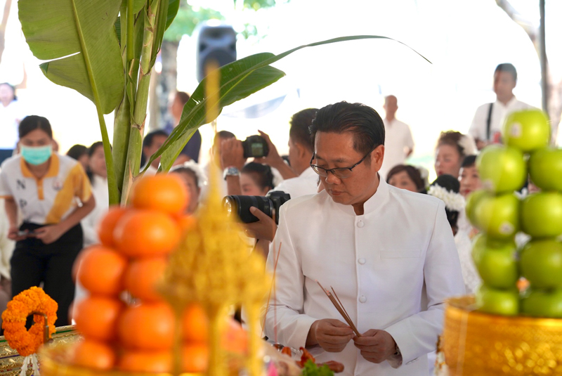 ม.นครพนม ร่วมพิธีบวงสรวงศาลหลักเมือง เสริมสิริมงคลก่อนงานไหลเรือไฟ 2569