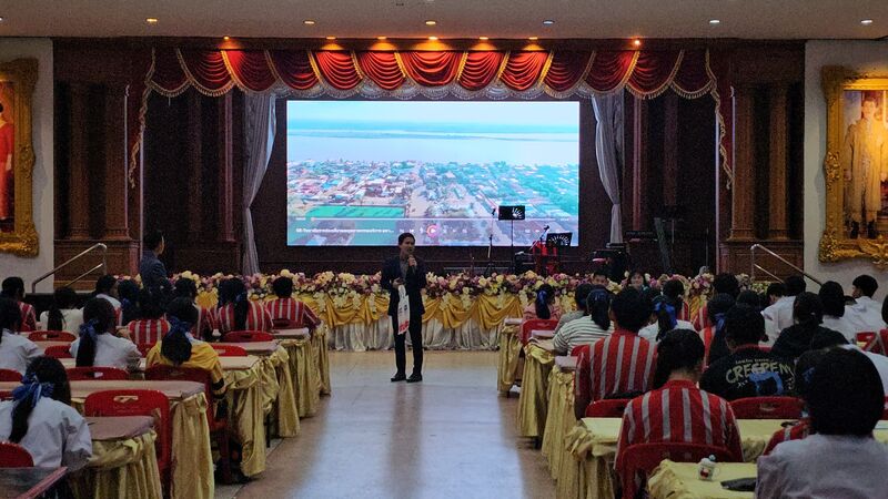 งานรับเข้าและแนะแนวการศึกษา มนพ. จัดกิจกรรมบริการวิชาการและแนะแนวการศึกษาแก่โรงเรียนนครพนมวิทยาคม