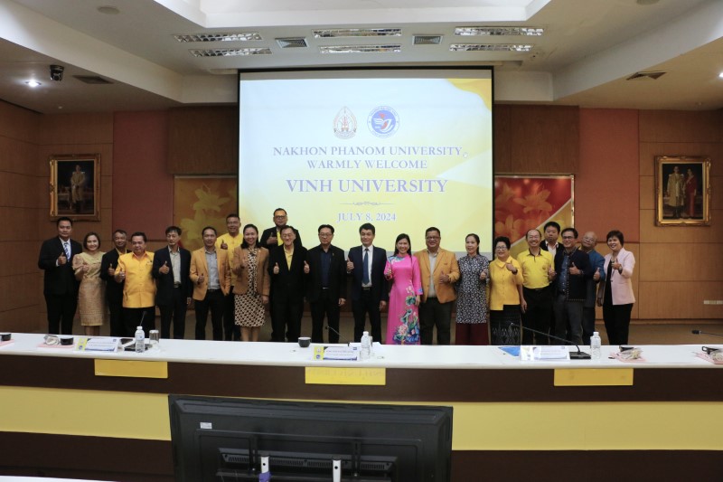 Nakhon Phanom University Collaborates with Vinh University, Socialist Republic of Vietnam, on Historical-Cultural Tourism Exchange Project in the Central Mekong Basin, Nakhon Phanom Province