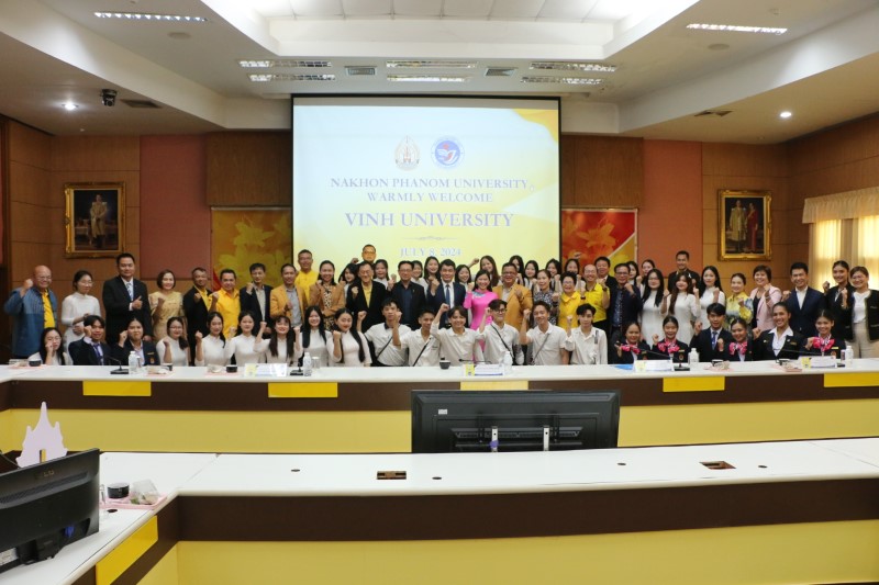 Nakhon Phanom University Collaborates with Vinh University, Socialist Republic of Vietnam, on Historical-Cultural Tourism Exchange Project in the Central Mekong Basin, Nakhon Phanom Province