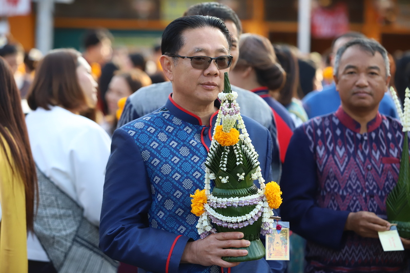 ม.นครพนม ร่วมขบวนพิธีอัญเชิญพระอุปคุต งานนมัสการองค์พระธาตุพนม ประจำปี 2568