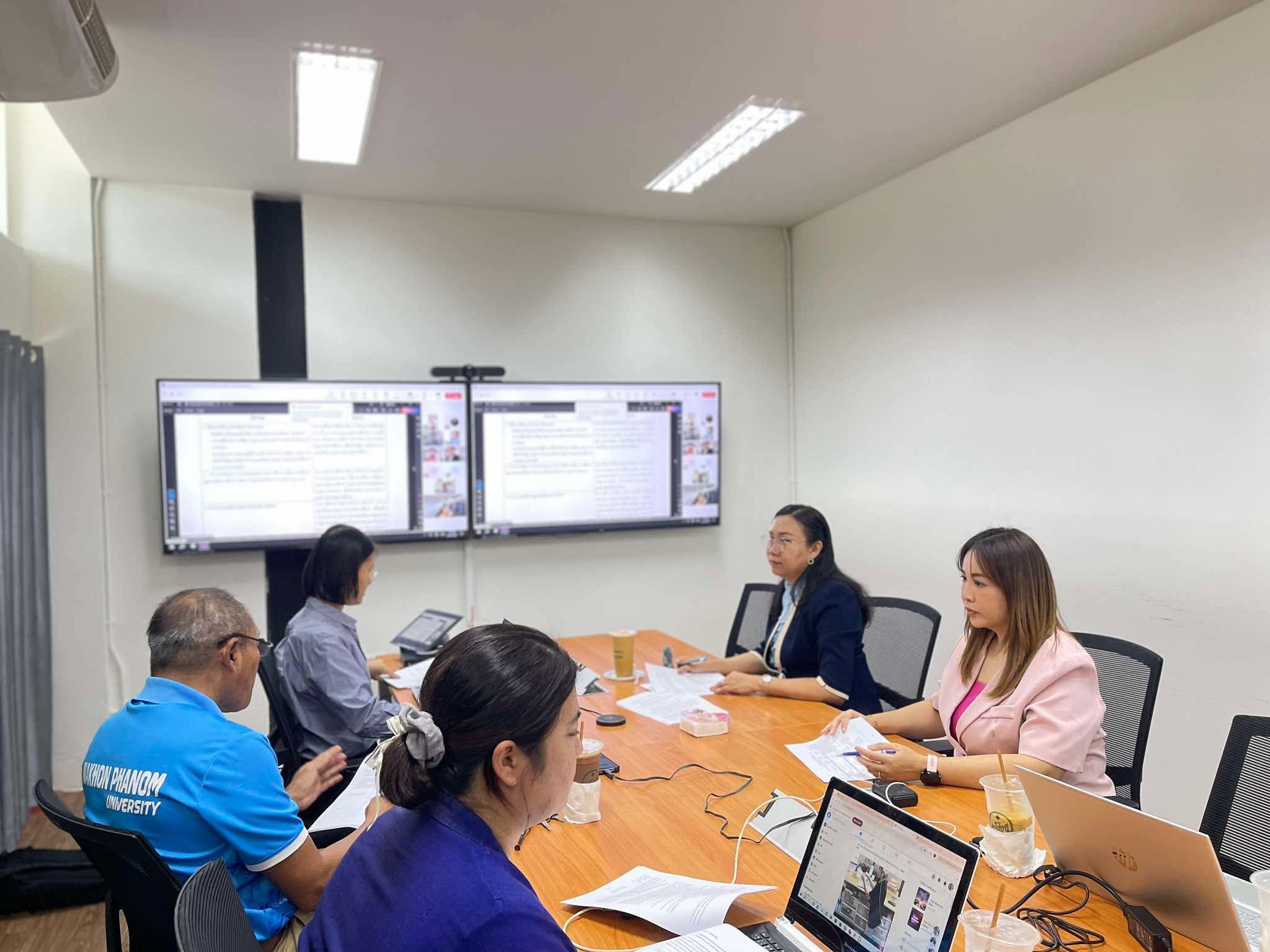 ประชุมโครงการส่งเสริมการนำผลประเมินไปใช้พัฒนาคุณภาพสถานศึกษา ประจำปีงบประมาณ พ.ศ. 2568 การลงพื้นที่ Site Visit Online ครั้งที่ 2 (สถานศึกษากลุ่มที่ 3 : โรงเรียนกฤชานันท์ และโรงเรียนเทพปัญญา)