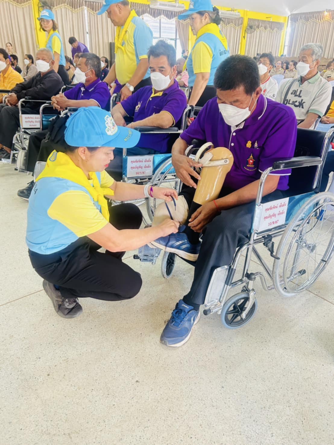 จิตอาสาพระราชทาน 904 ม.นครพนม ร่วมพิธีมอบแขน-ขาเทียม และอุปกรณ์เครื่องช่วยคนพิการ 138 รายการ ภายใต้โครงการเฉลิมพระเกียรติกรมสมเด็จพระเทพรัตนราชสุดาฯ เพื่อเสริมศักยภาพและพัฒนาคุณภาพชีวิตผู้พิการ