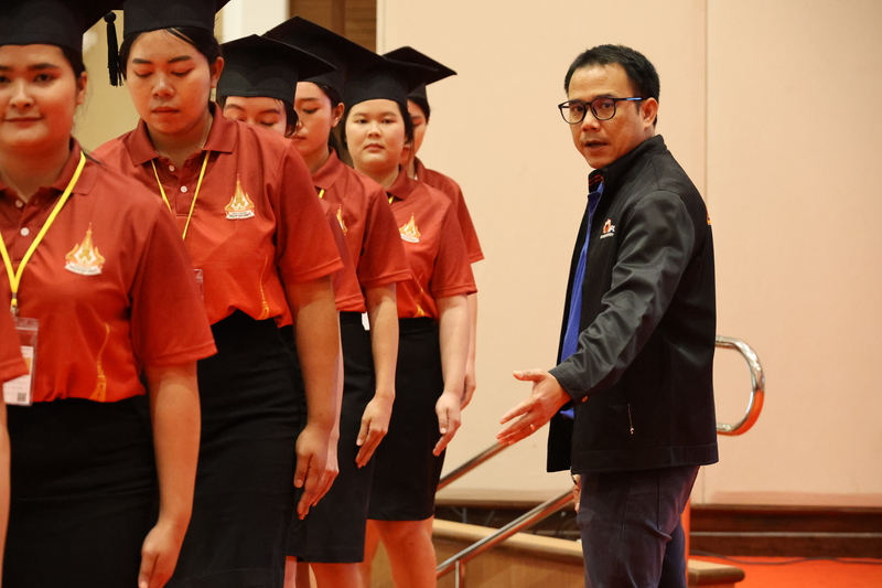 ม.นครพนม ฝึกซ้อมพิธีพระราชทานปริญญาบัตร ประจำปีการศึกษา 2566