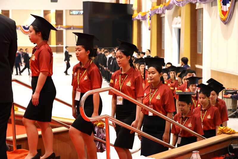 ม.นครพนม ฝึกซ้อมพิธีพระราชทานปริญญาบัตร ประจำปีการศึกษา 2566