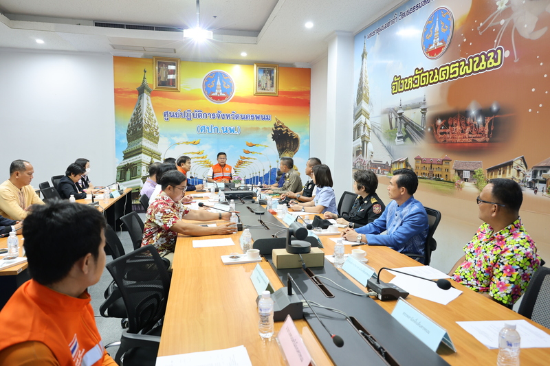 ม.นครพนม ร่วมเปิดศูนย์ปฏิบัติการป้องกันและลดอุบัติเหตุทางถนนช่วงเทศกาลสงกรานต์ ประจำปี 2568