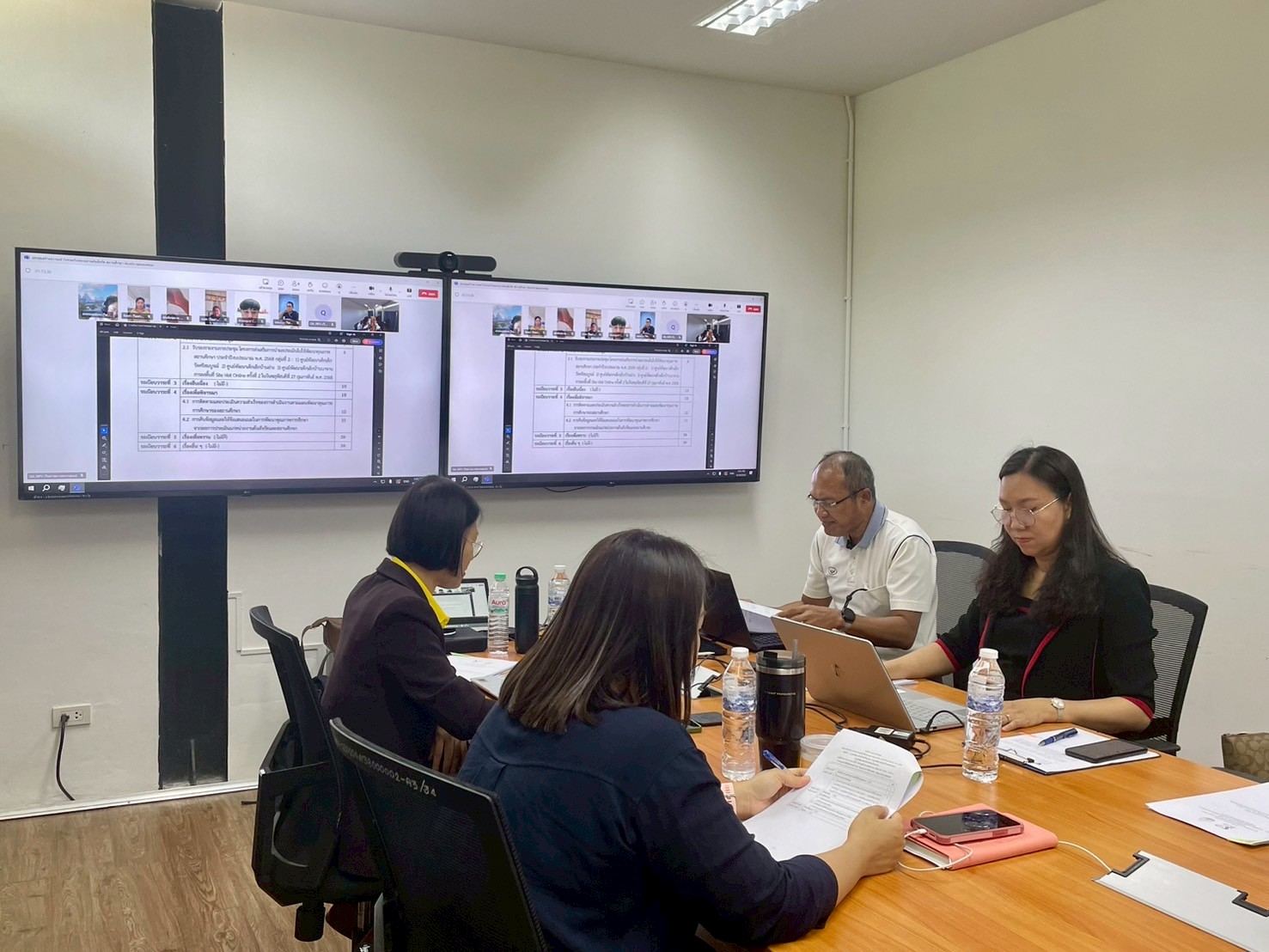 ประชุมโครงการส่งเสริมการนำผลประเมินไปใช้พัฒนาคุณภาพสถานศึกษา ประจำปีงบประมาณ พ.ศ. 2568 การลงพื้นที่ Site Visit Online ครั้งที่ 3 (สถานศึกษากลุ่มที่ 2 : ศูนย์พัฒนาเด็กเล็กวัดศรีสมบูรณ์ ศูนย์พัฒนาเด็กเล็กโรงเรียนบ้านฝาง และศูนย์พัฒนาเด็กเล็กบ้านนาจาน)
