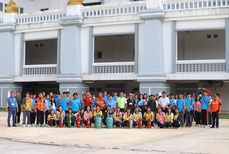 ซ้อมดับเพลิงและอพยพหนีไฟ เสริมความปลอดภัยแก่บุคลากรและนักศึกษา