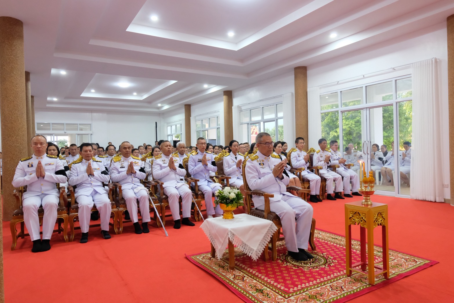ม.นครพนม ร่วมประกอบพิธีบำเพ็ญกุศลปัญญาสมวาร 50 วัน อุทิศถวายเป็นพระราชกุศลแด่สมเด็จพระนางเจ้าสิริกิติ์ พระบรมราชินีนาถพระบรมราชชนนีพันปีหลวง